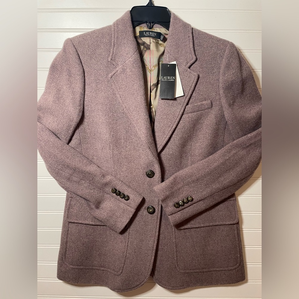 NWT Super cute and professional Ralph Lauren blazer. Fun color!